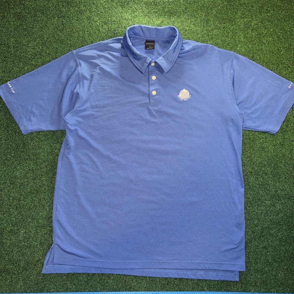 Dunning Golf Polo 2007 Butler Cup National Men's Size Large Blue Shirt